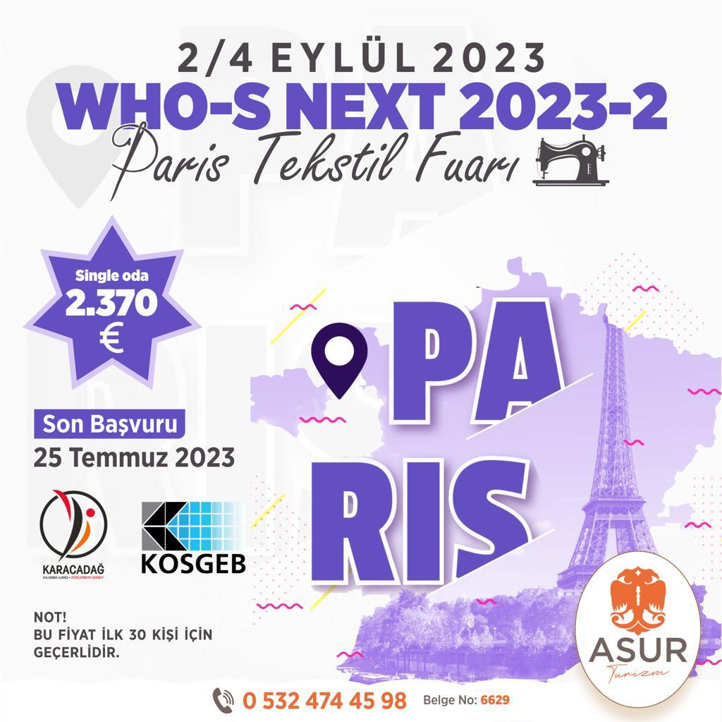 Who-S Next 2022-2 Paris Tekstil Fuarı Duyurusu