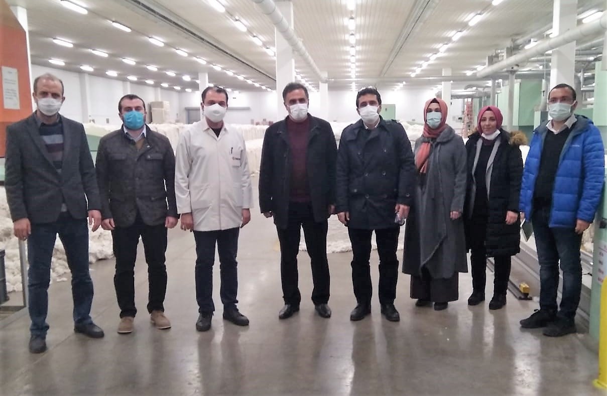 KÜSİ üyeleri, İSKUR Tekstil Fabrikasında incelemede bulundu