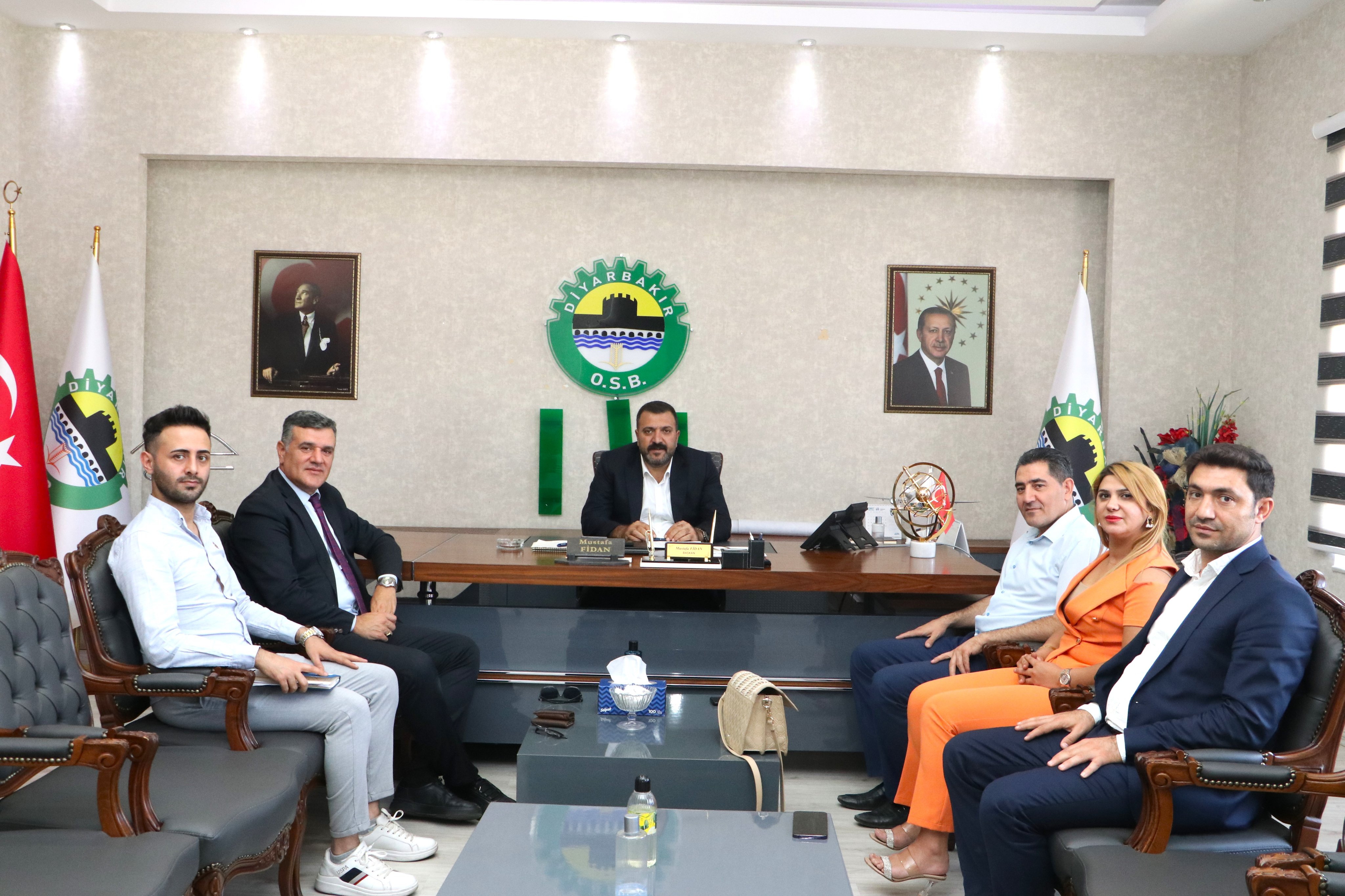 Diyarbakır PTT Başmüdürü Rıdvan Acar ve ekibinden osb ye ziyaret