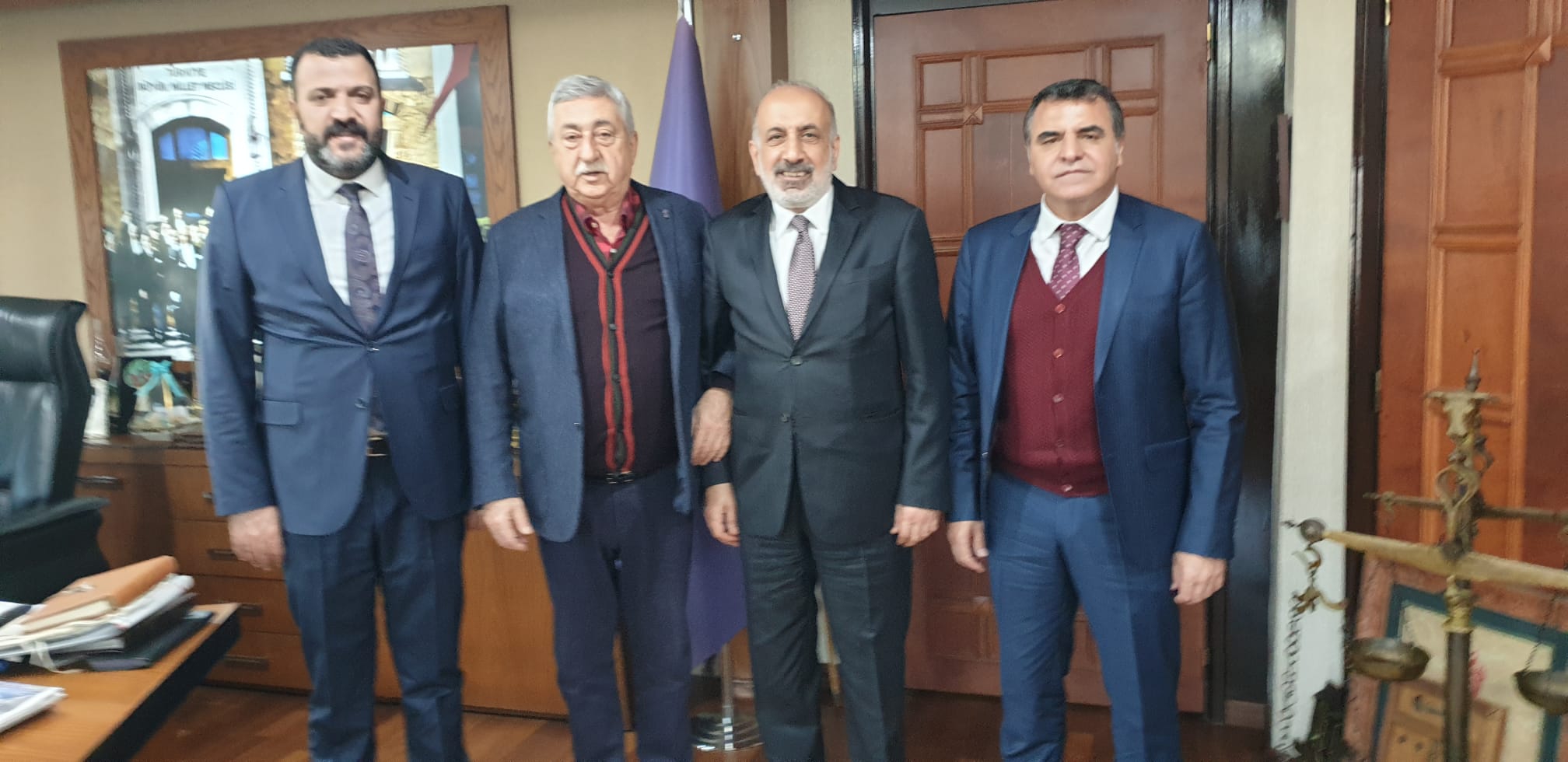Türkiye Esnaf ve Sanatkarları Konfederasyonu Başkanı Bendevi Palandöken'e "Hayırlı olsun" ziyareti