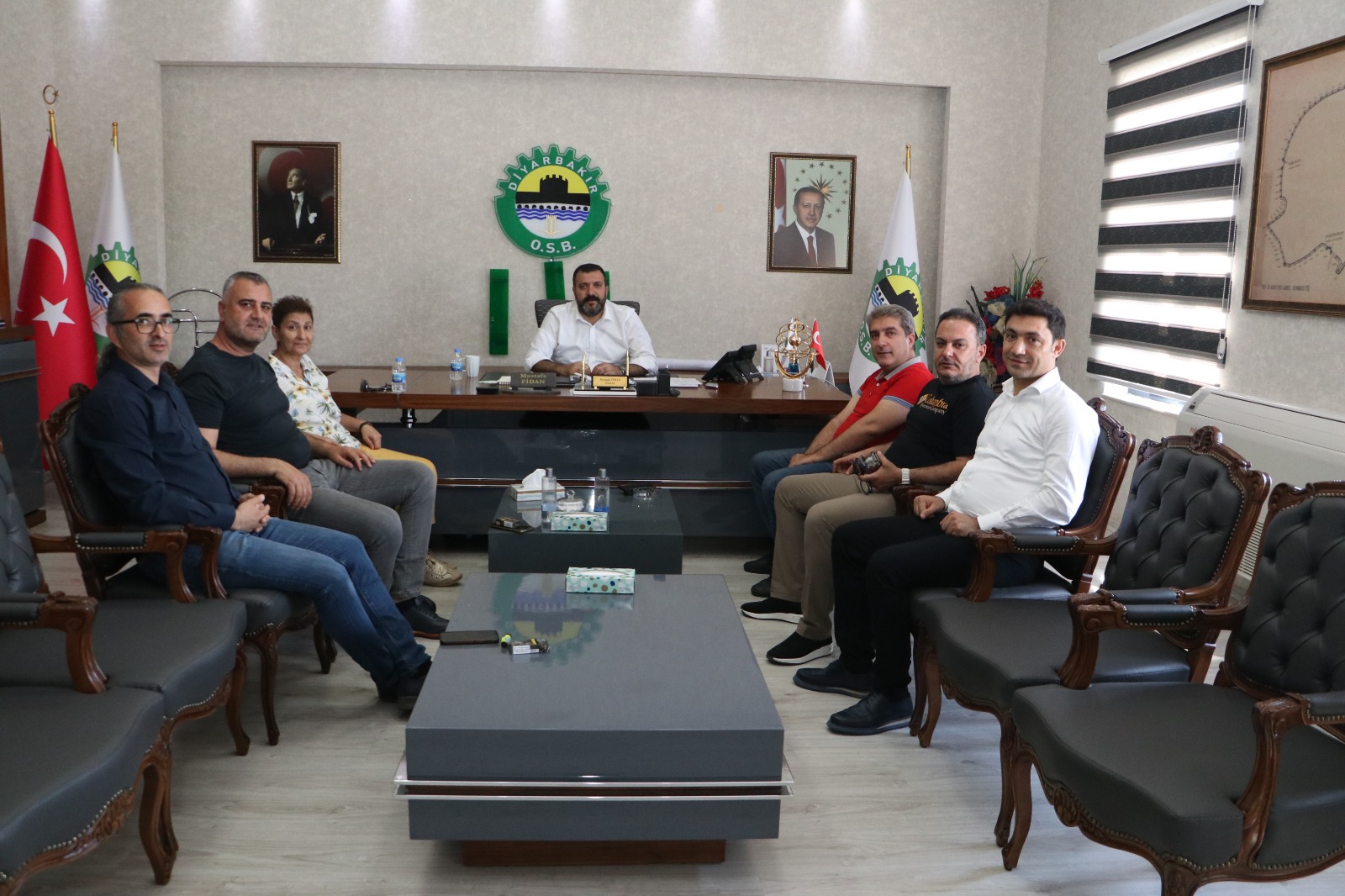 Diyarbakır TSOMeclis Başkanı Nevin İl,Diyarbakır TSO Yüksek İstişare Kurulu Başkanı Burç Baysal ve sanayicilerimizden ziyaret